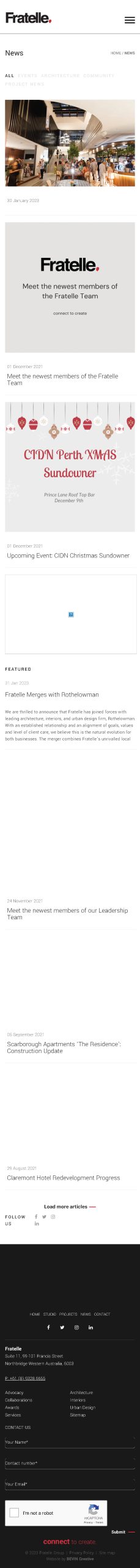 BEVIN CREATIVE – Perth Architecture News Fratelle