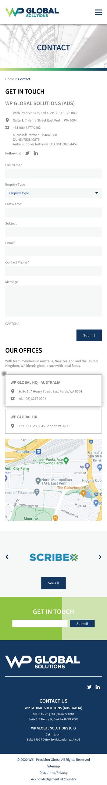 BEVIN CREATIVE – Contact – WP Global Solutions
