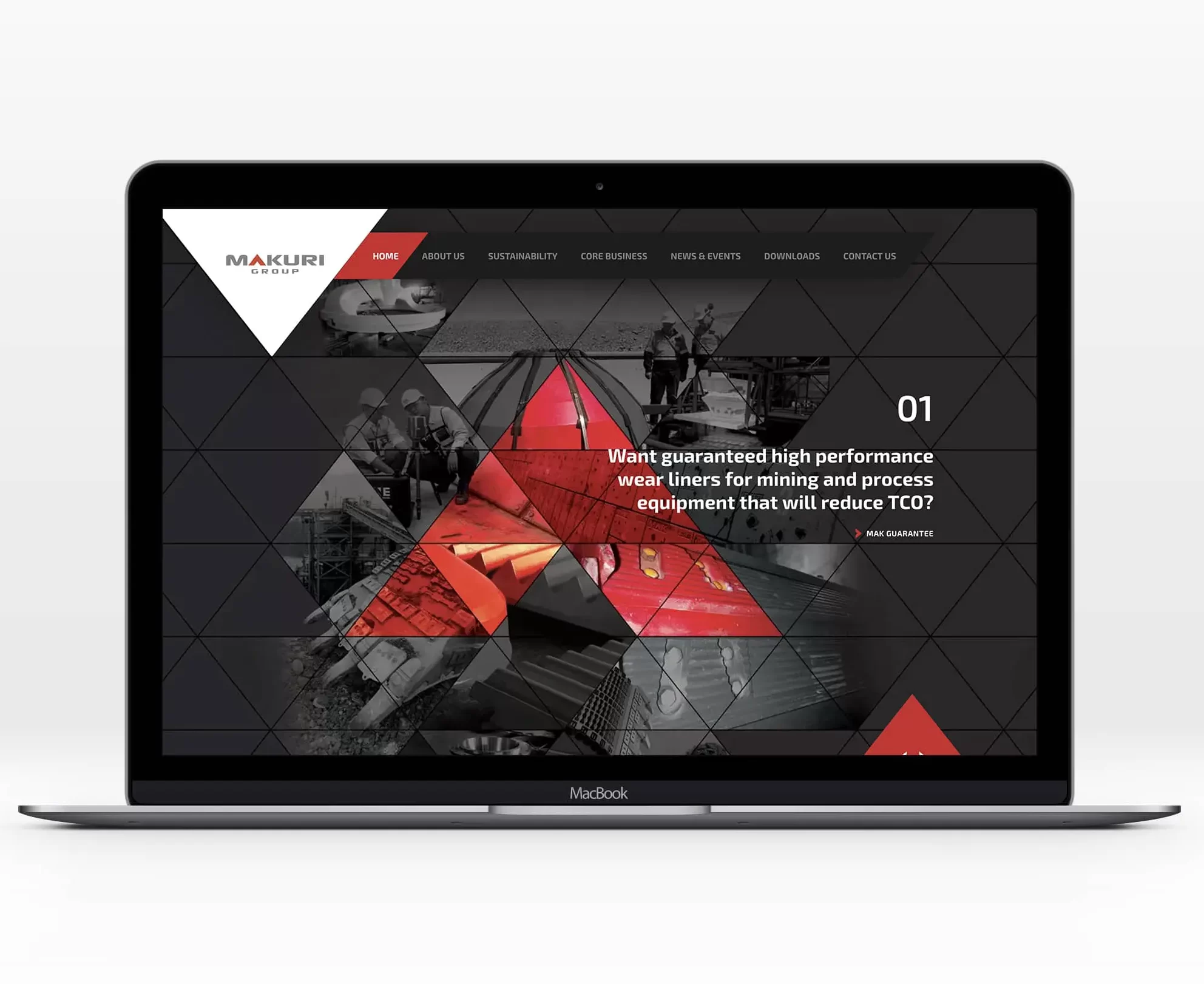 BEVIN CREATIVE – Makuri-Home-Website-MacBook