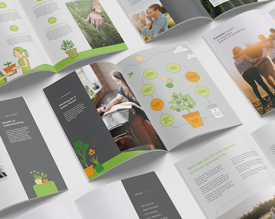 BEVIN CREATIVE – Profusion Planning – Brochure Mockup 2