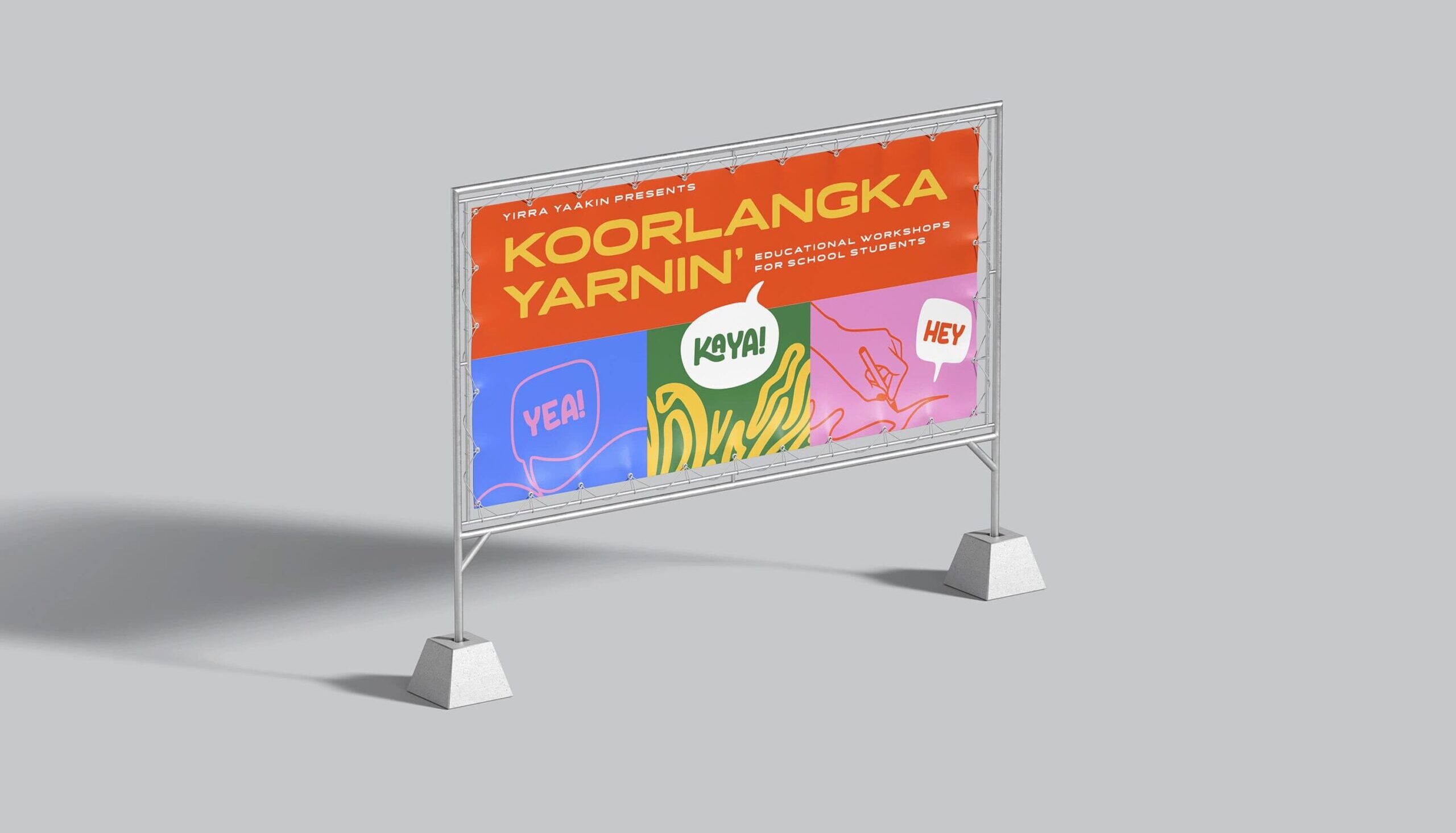 BEVIN CREATIVE – Yirra Yaakin – Koorlanga Yarnin – Banner Mockup