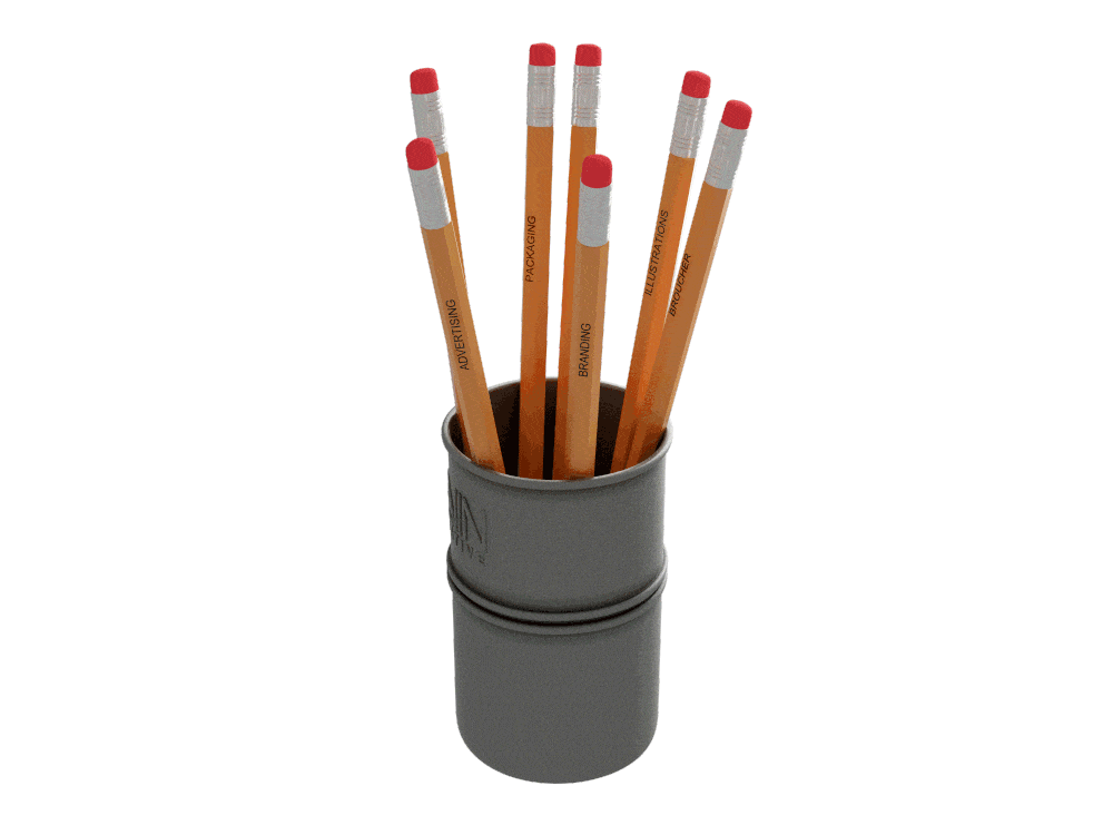 BEVIN CREATIVE – pencil-case-zipped